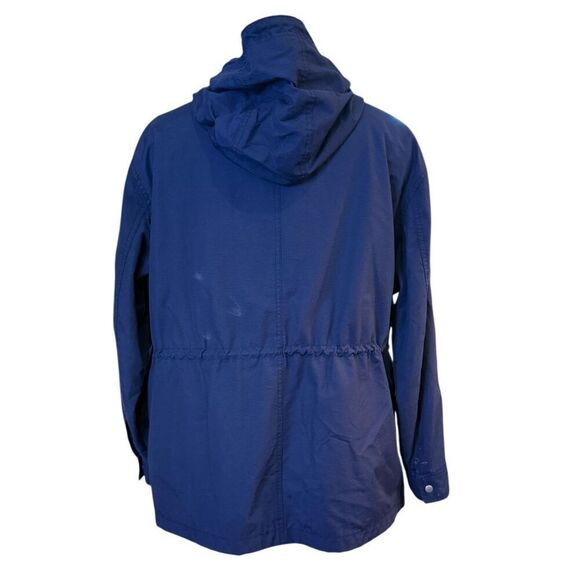 Old Navy Women’s All Weather/Rain Jacket Full Zip Snap Sz. XL Hood Navy - Picture 5 of 7